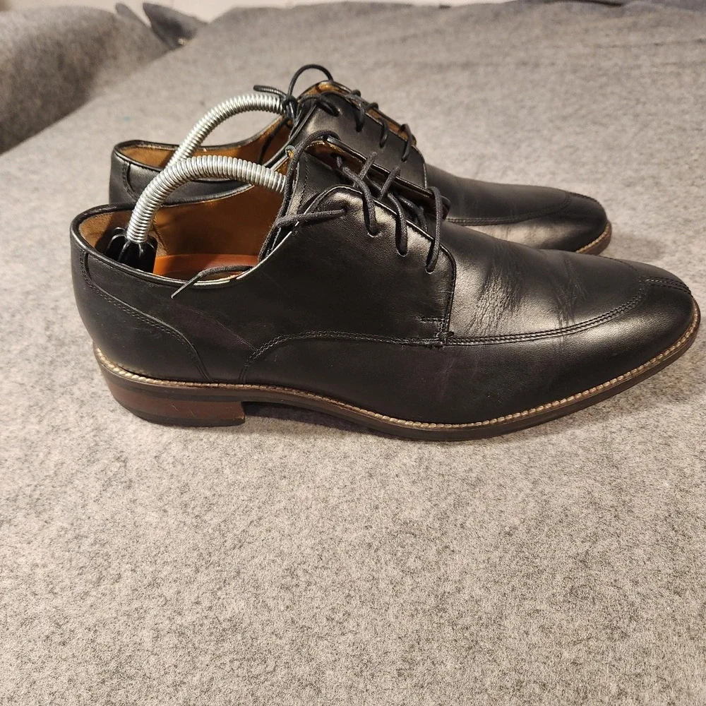 Cole Haan Dress Shoes Mens Size 9.5 Black Leather Oxford Derby‎ C13078